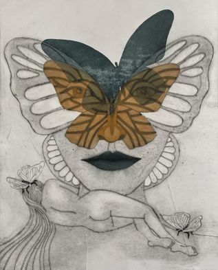 Original billedkunst "A butterfly Journey"